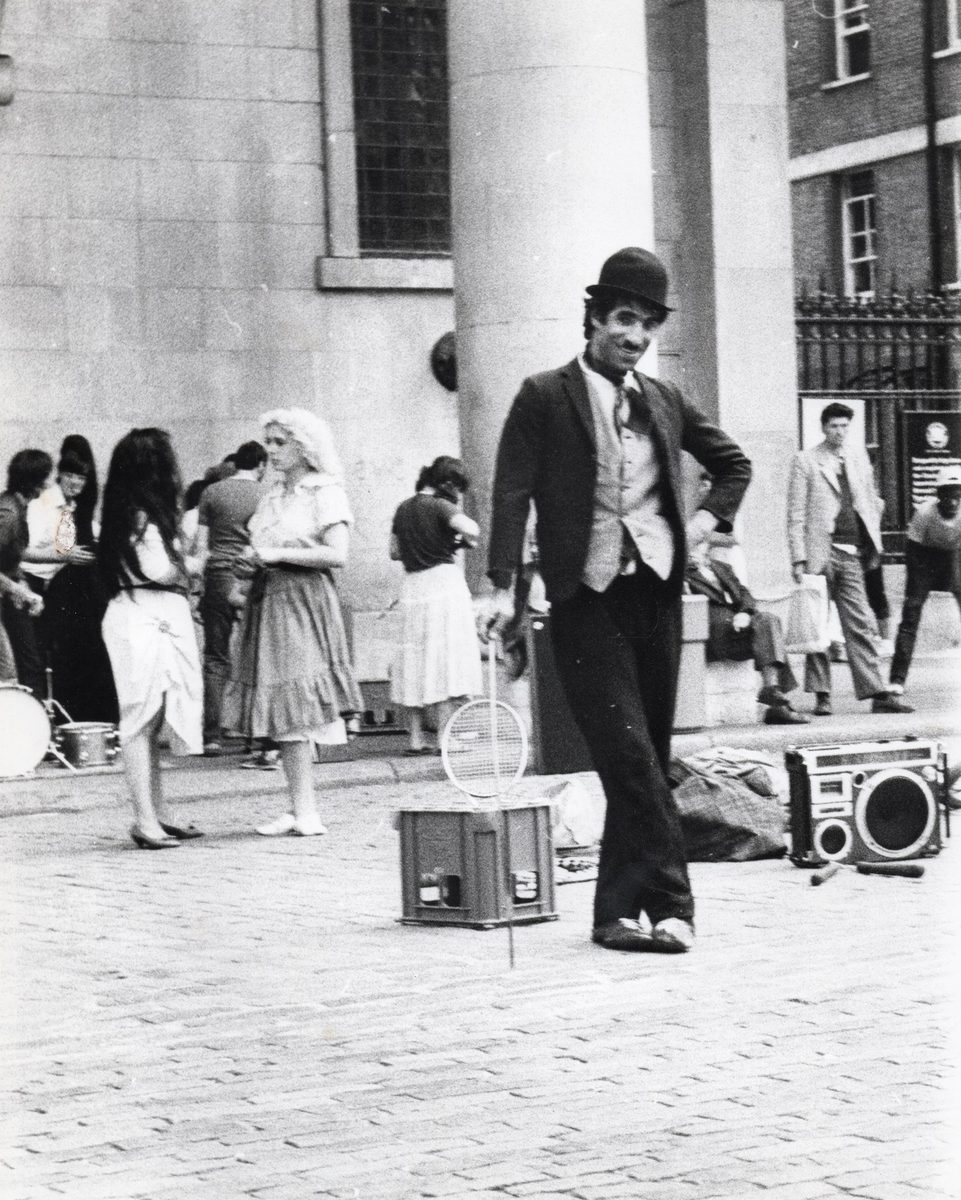 Charlie performing at Covent Garden in 1983